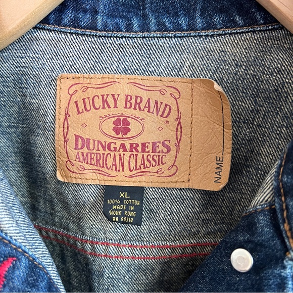 Vintage Lucky Brand Oversized Denim Jacket - Picture 2 of 4
